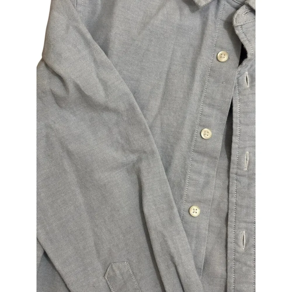 Gap Kids Oxford Button Down Shirt Blue Long Sleeve Cotton Boys Size M 8